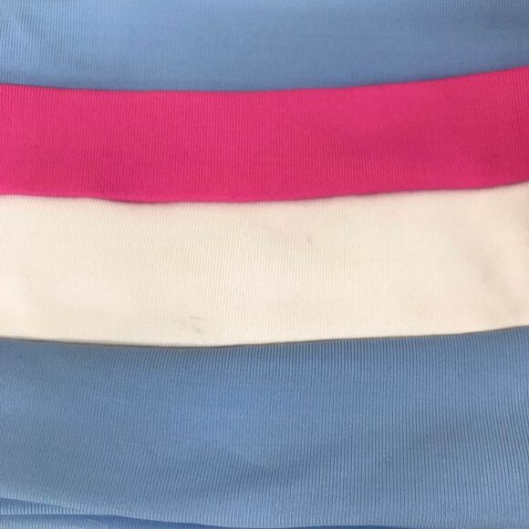 L*SPACE Rebel Blue Pink Striped Bandeau Bikini Top Size XS New‎ - Picture 6 of 6